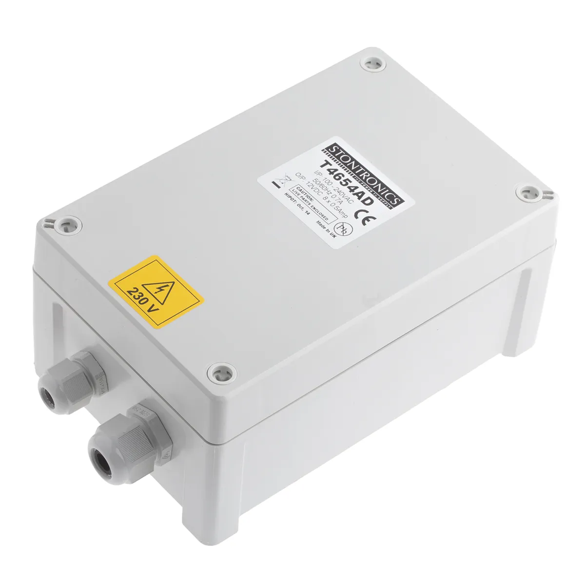 Alimentatore switching RS PRO, 60W, ingresso 100 → 240V ca, uscita 12V cc, 5A, 8 uscite