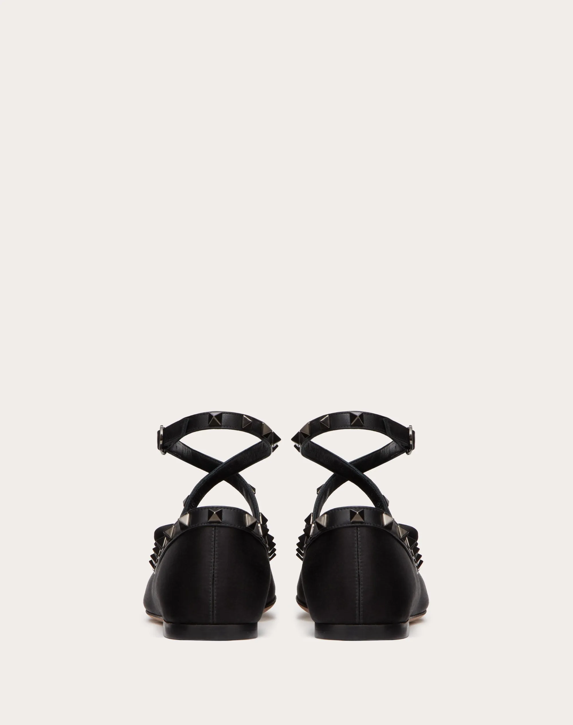 BALLERINA ROCKSTUD IN RASO E BORCHIE IN TONO
