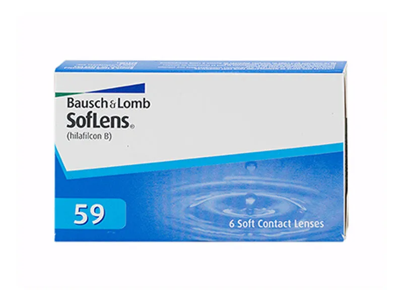   Bausch and Lomb SOFLENS 59 Raggio Base 8.60 Confezione 6Pz -4,75