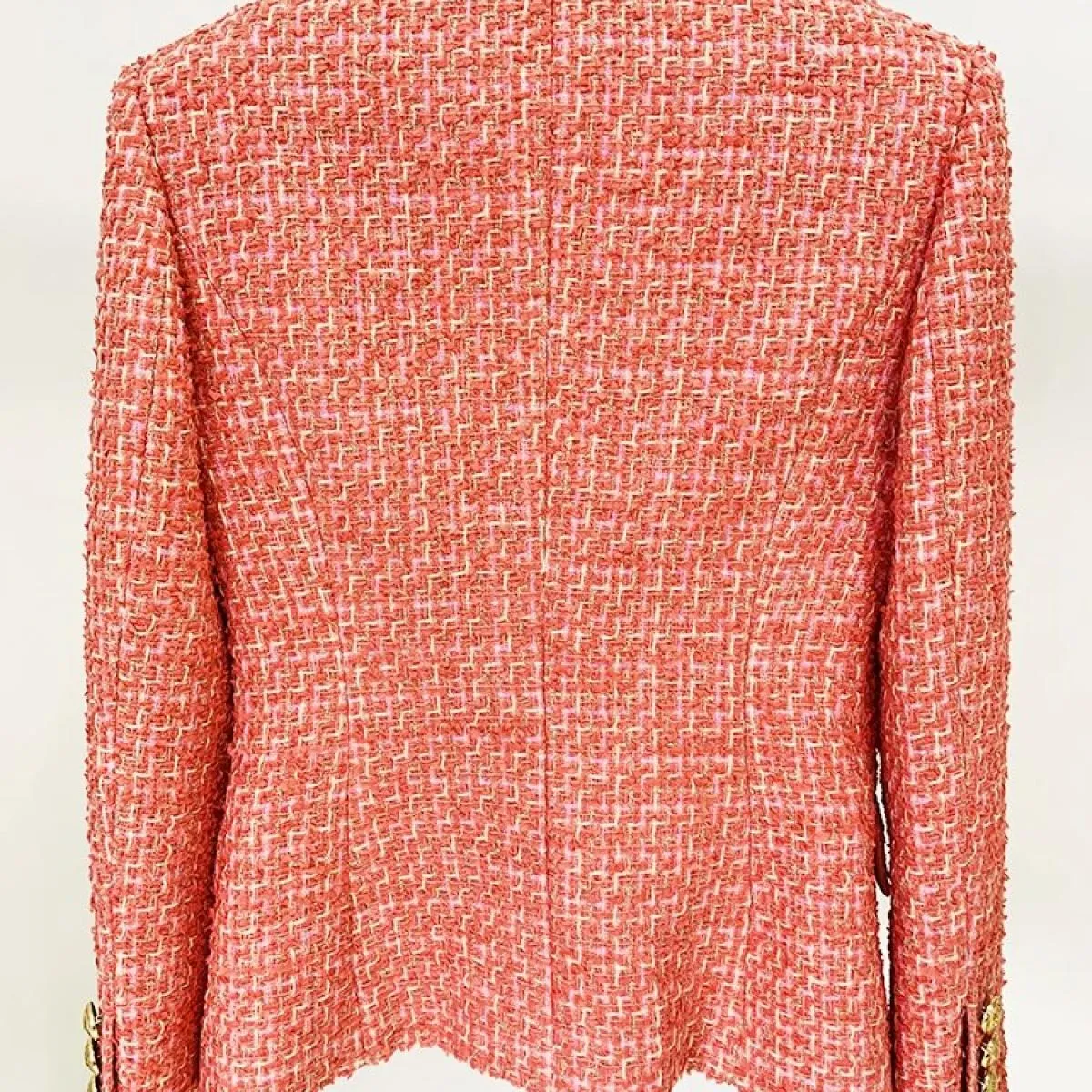 Blazer Designer Tweed Feminino Blazer Tweed monopetto di alta qualità 2023