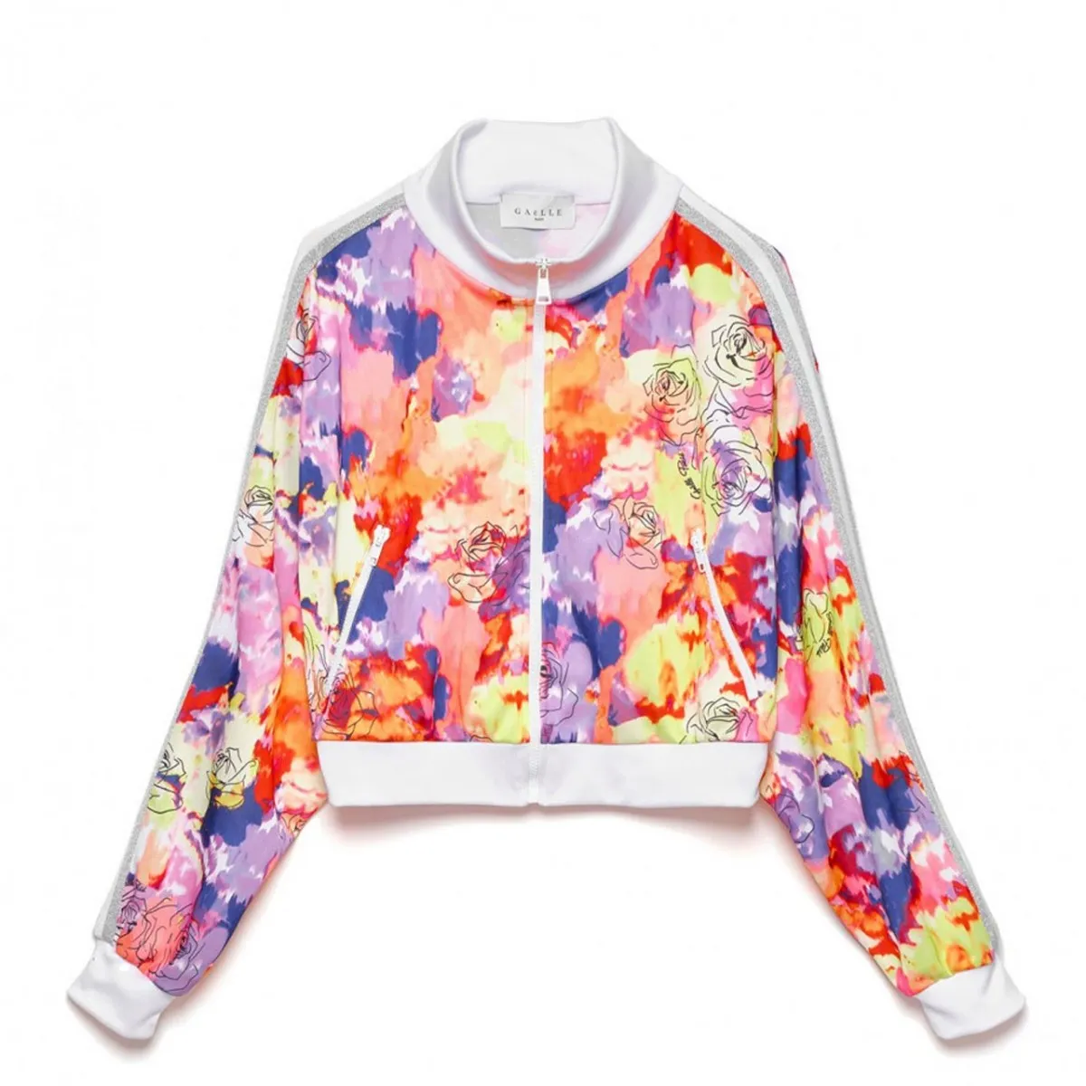 Bomber Cropped Triacetato, Multi