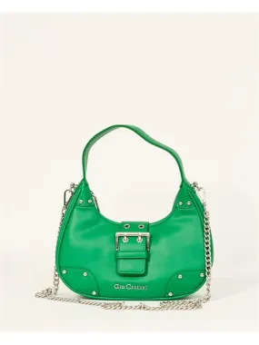 Borsa verde Gio Cellini con chiusura automatica