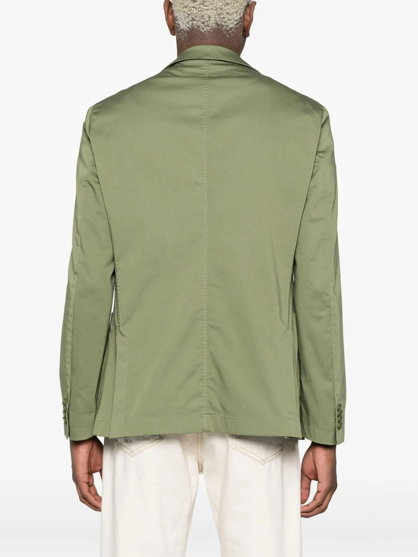 Boss Giacca Verde Monopetto in Cotone