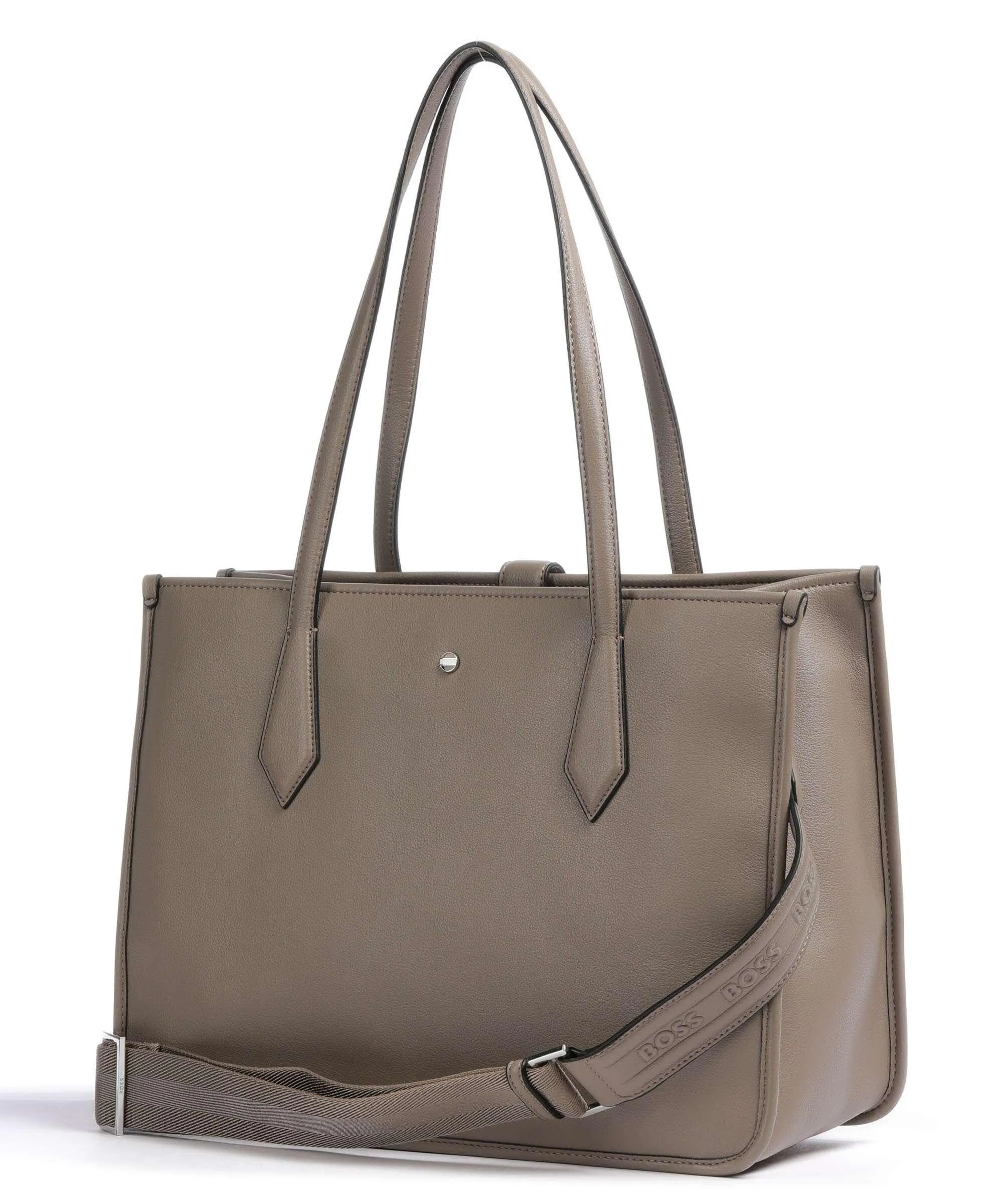  BOSS Maddie Borsa shopper pelle sintetica beige  