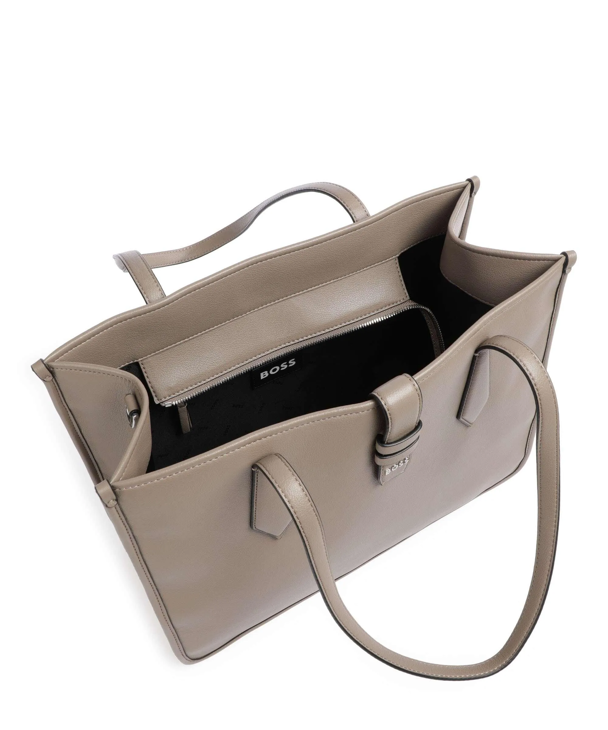  BOSS Maddie Borsa shopper pelle sintetica beige  