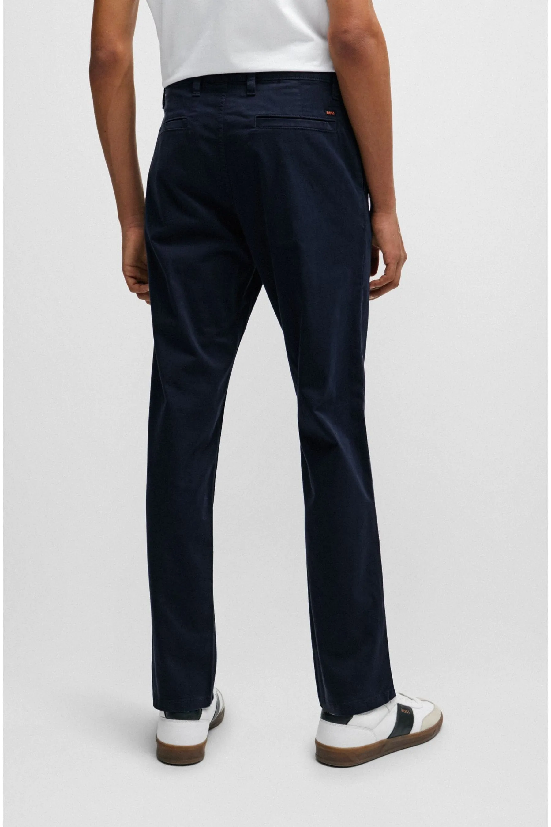 BOSS Vestibilità attillata / Slim - Pantaloni in cotone elasticizzato