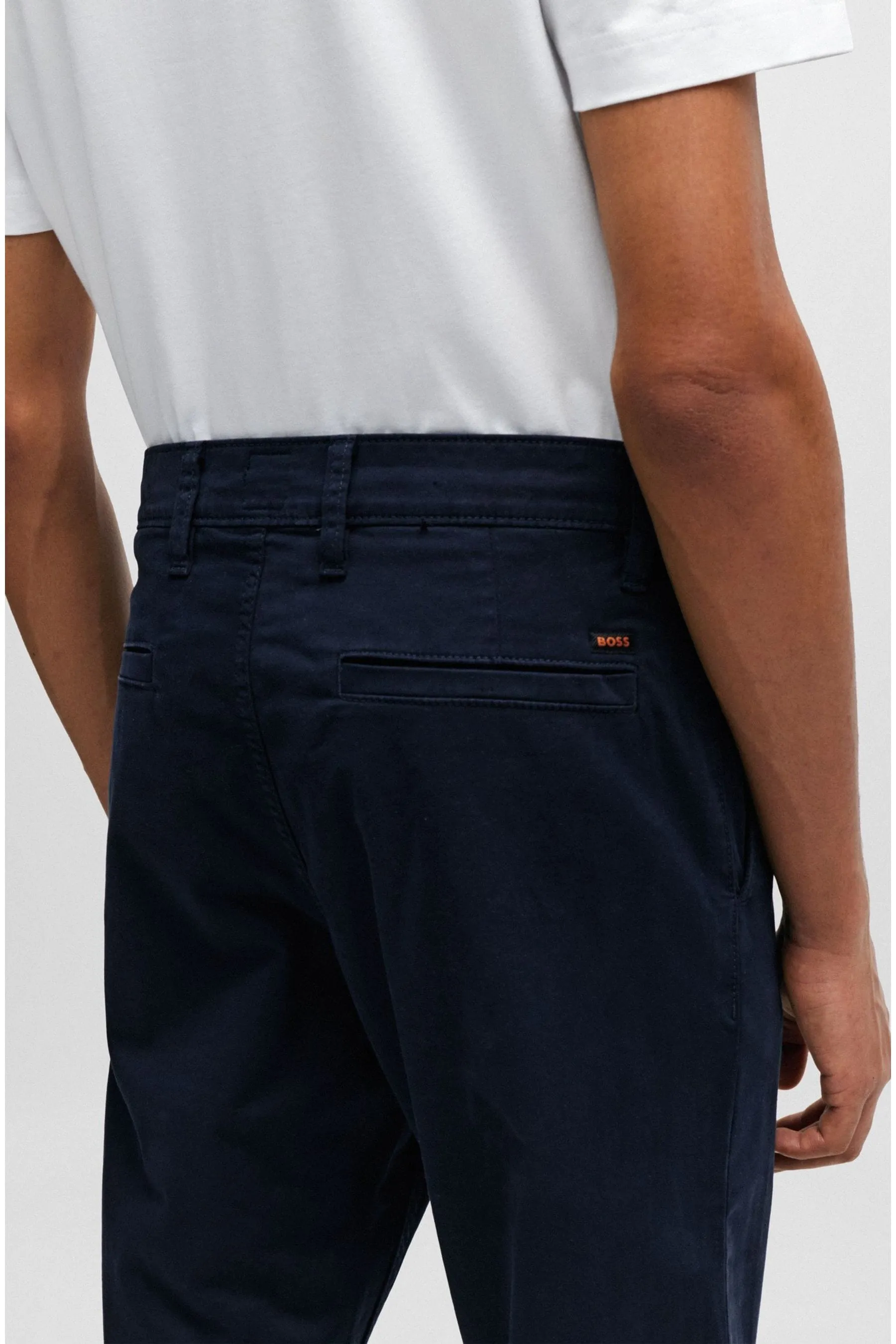 BOSS Vestibilità attillata / Slim - Pantaloni in cotone elasticizzato