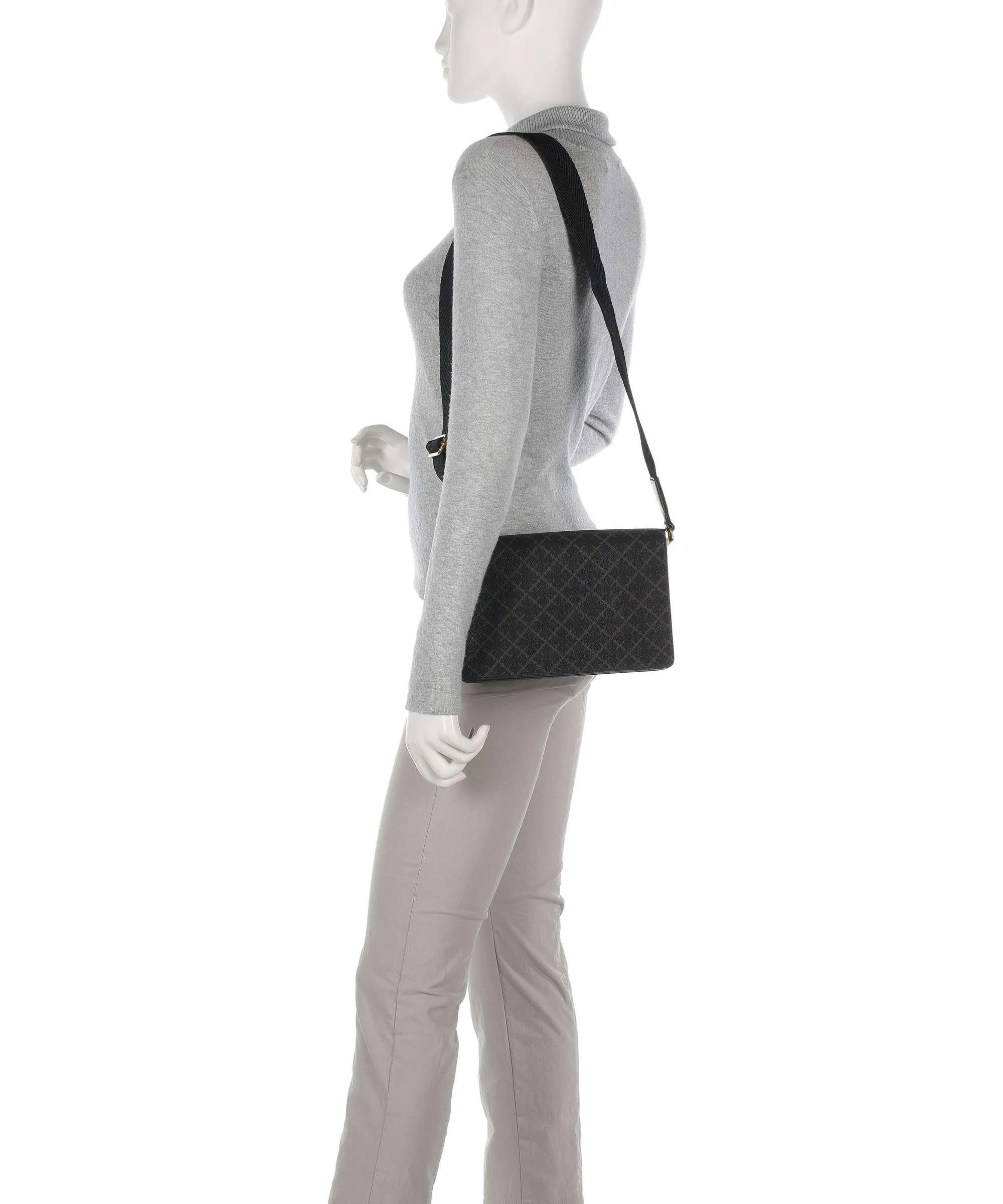  by Malene Birger Loenna Borsa a tracolla pelle sintetica marrone scuro  