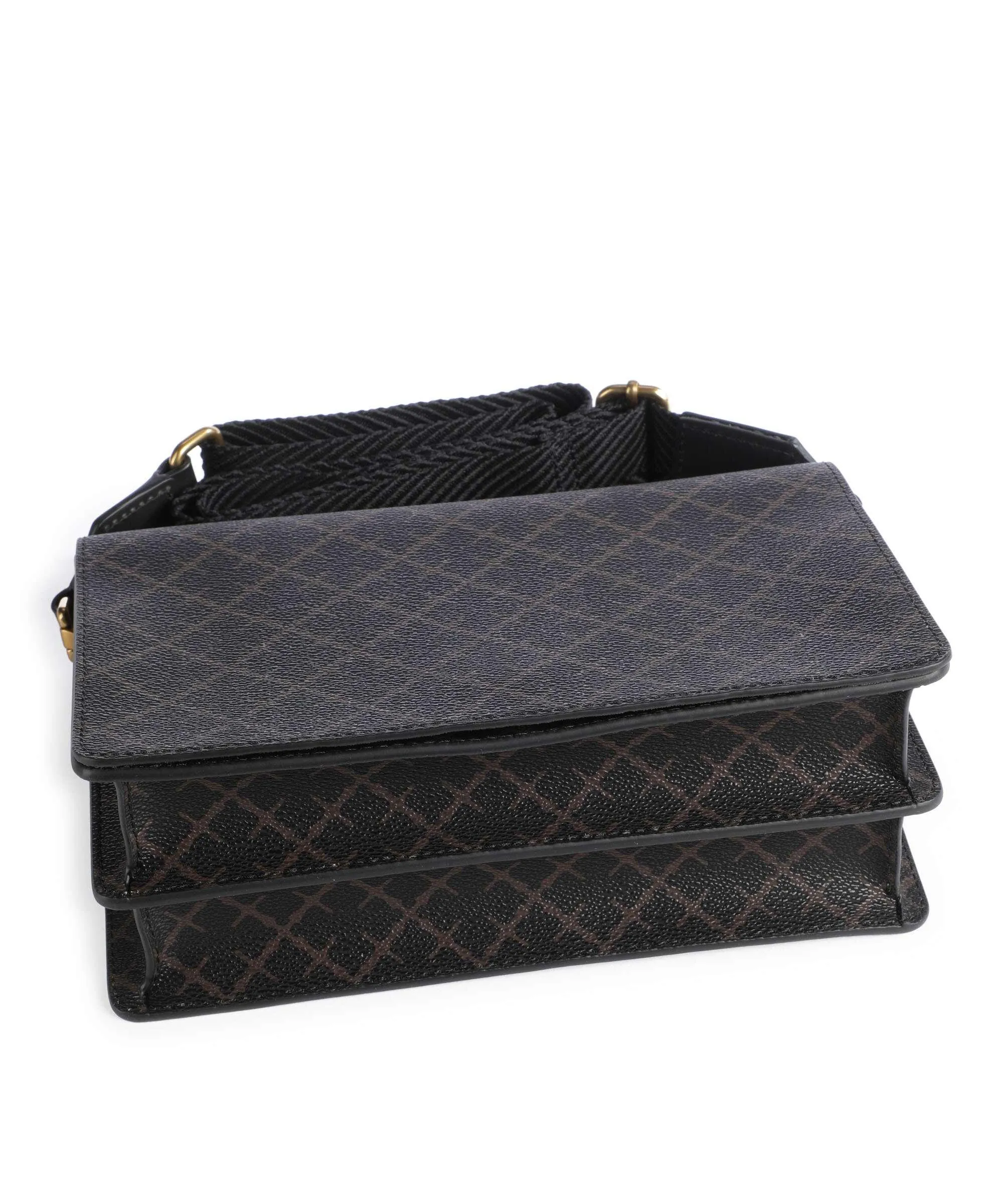  by Malene Birger Loenna Borsa a tracolla pelle sintetica marrone scuro  