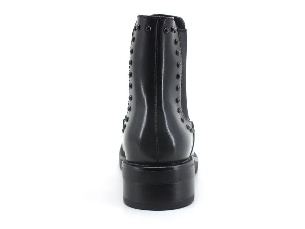 CAFENOIR Stivaletto Polacco Elastici Borchie Nero EA9640