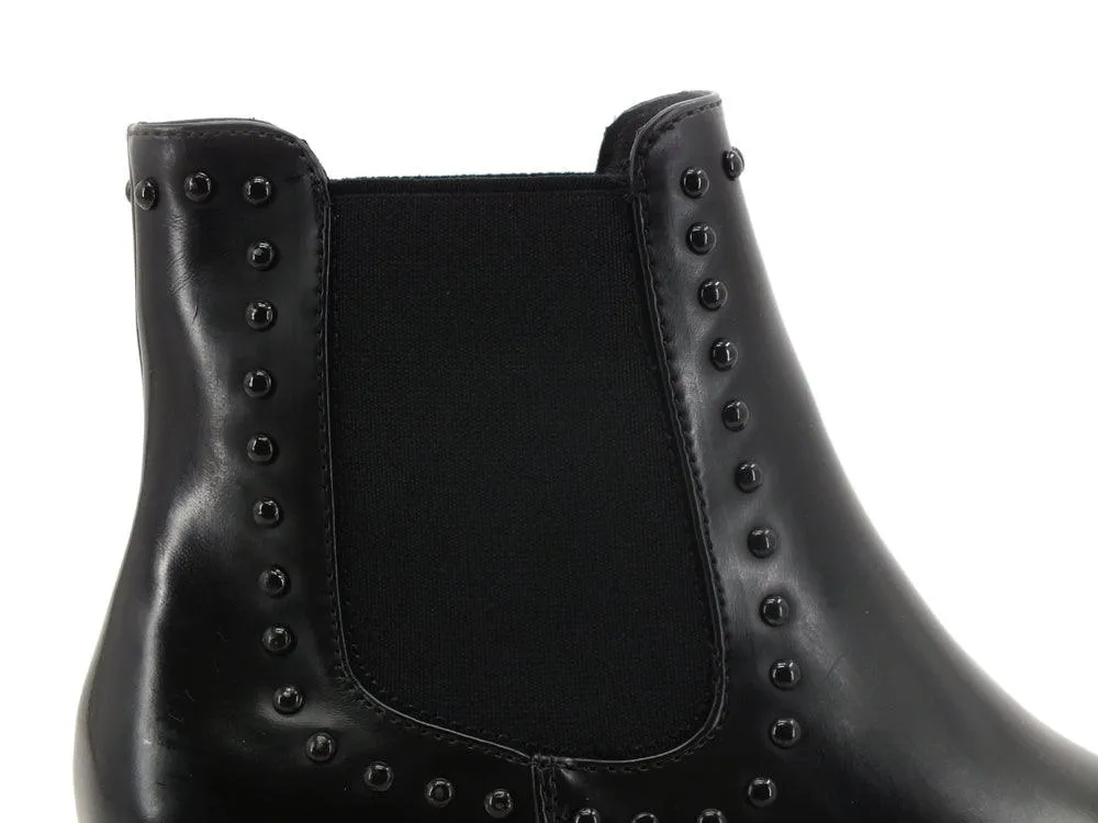 CAFENOIR Stivaletto Polacco Elastici Borchie Nero EA9640