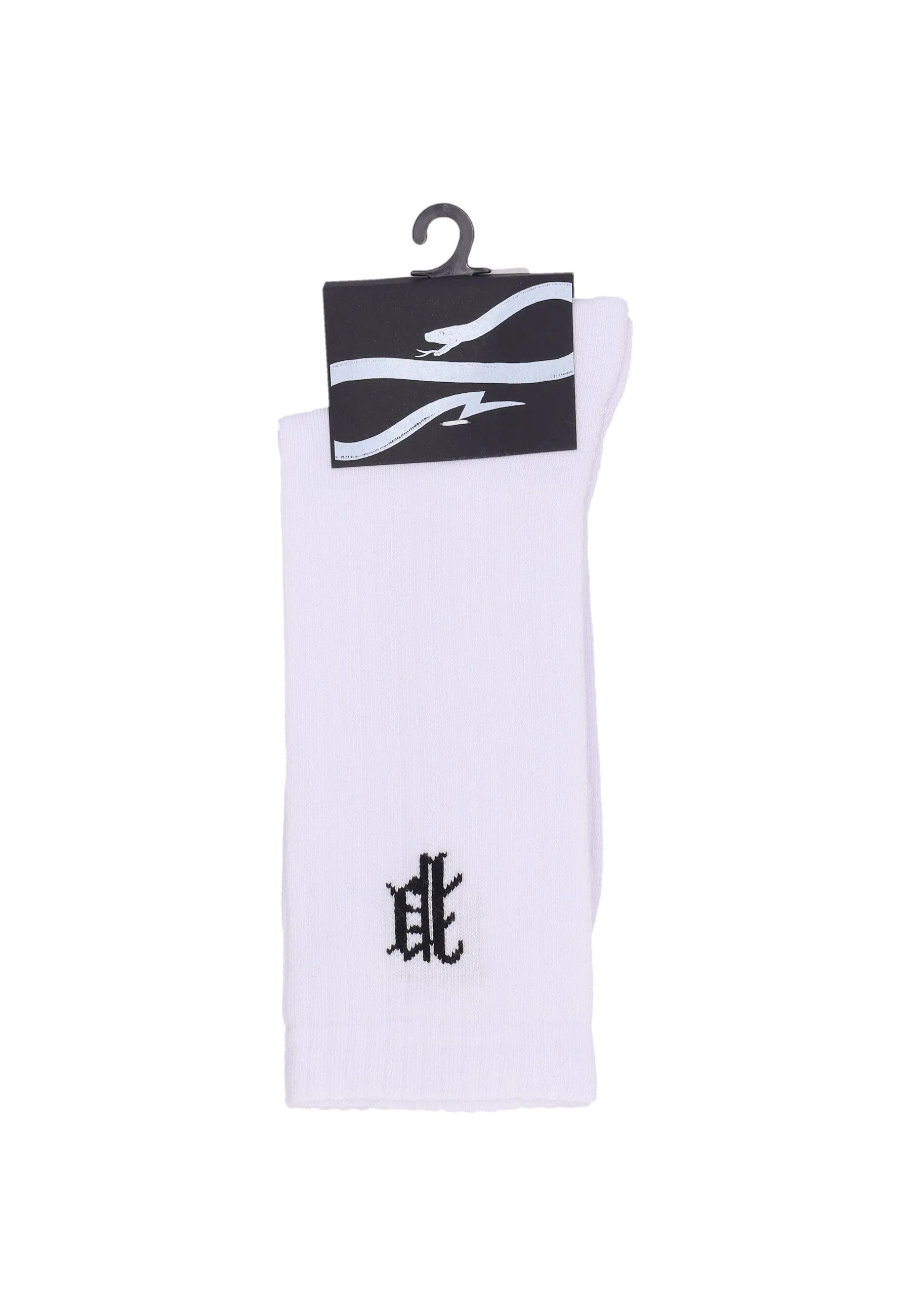 Calza Media Unisex Misery Capital Socks White
