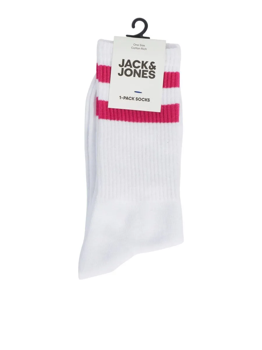 CALZE  JACK&JONES 12240479 TENNIS PINK YARROW