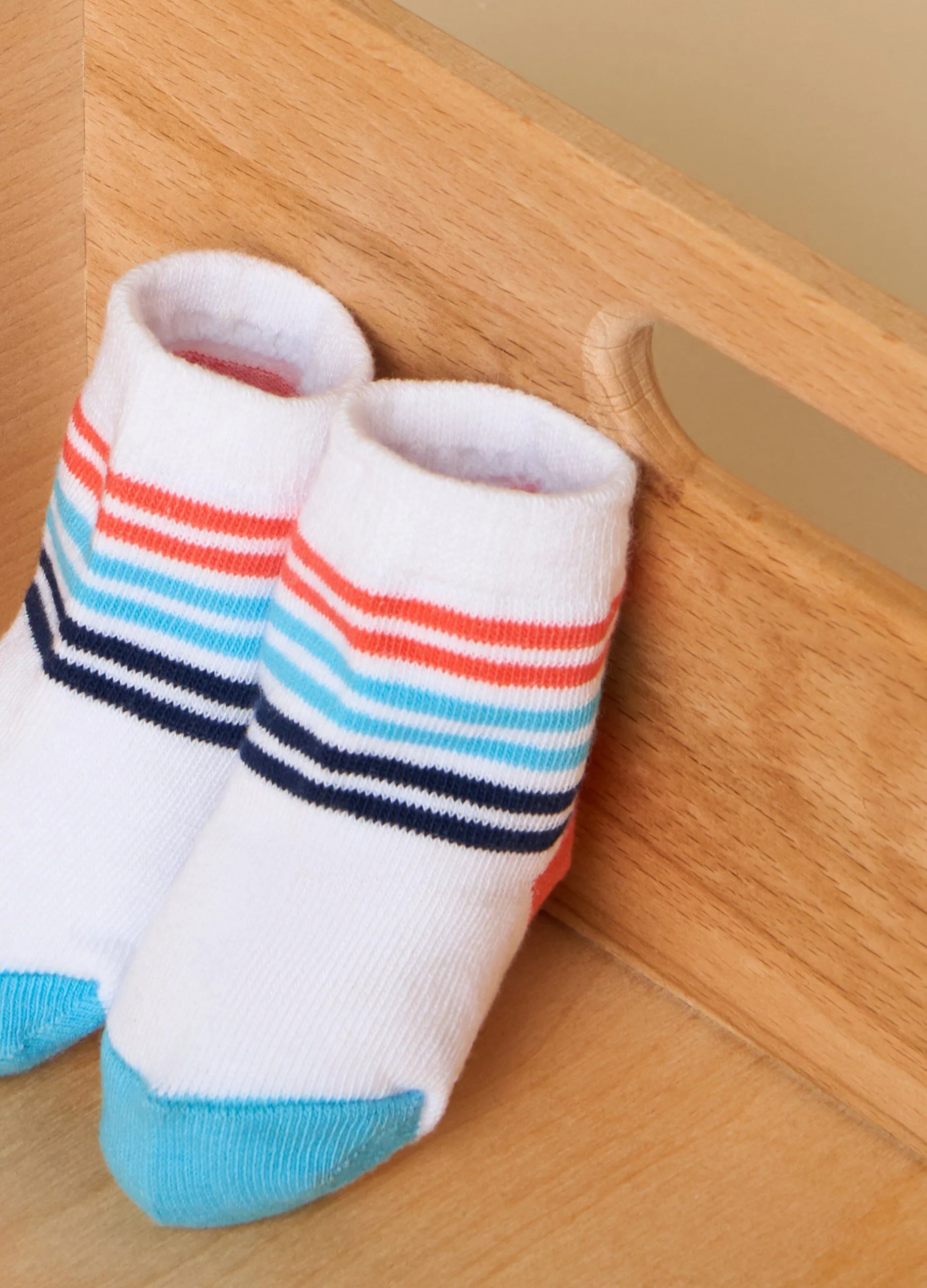 Calzini rigati in misto cotone IANA neonato