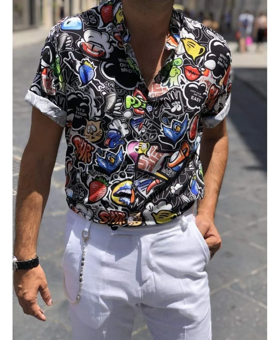 Camicia uomo particolare, mezza manica