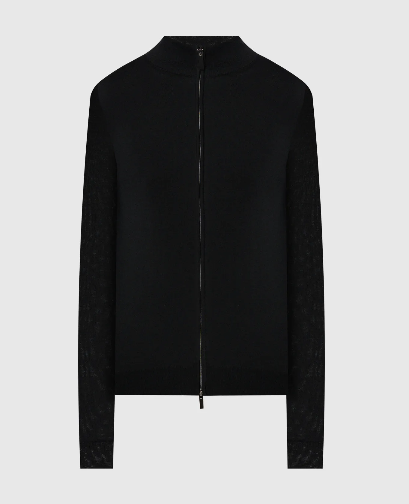 Canali Cardigan nero in lana MK00077C0022