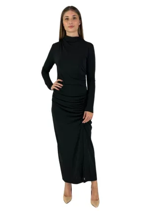 Celye abito lungo in tessuto tecnico elasticizzato fw23c0387