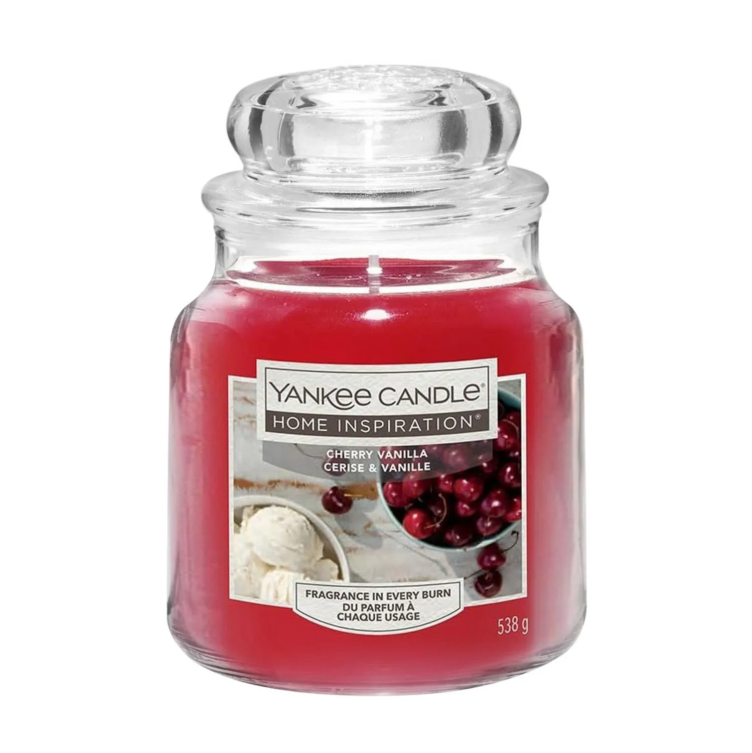 Cherry Vanilla, candela in giara media - Yankee Candle 