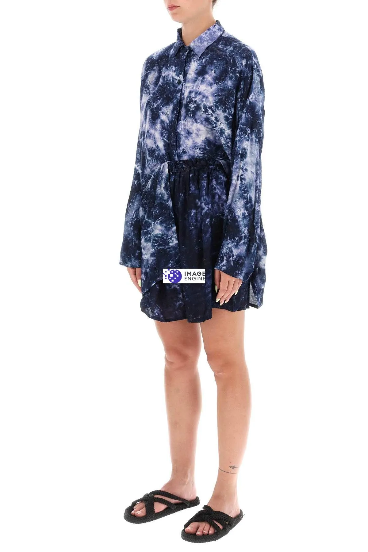 Completo camicia e shorts in cotone