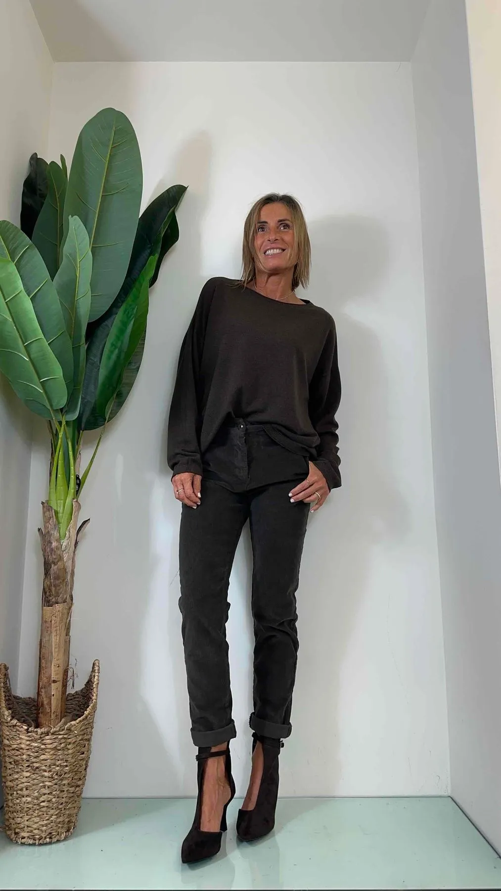 DAFNE - MA1179P25 - MAGLIA VISCOSA SCATOLA CON ORLINO FIT AMPIO