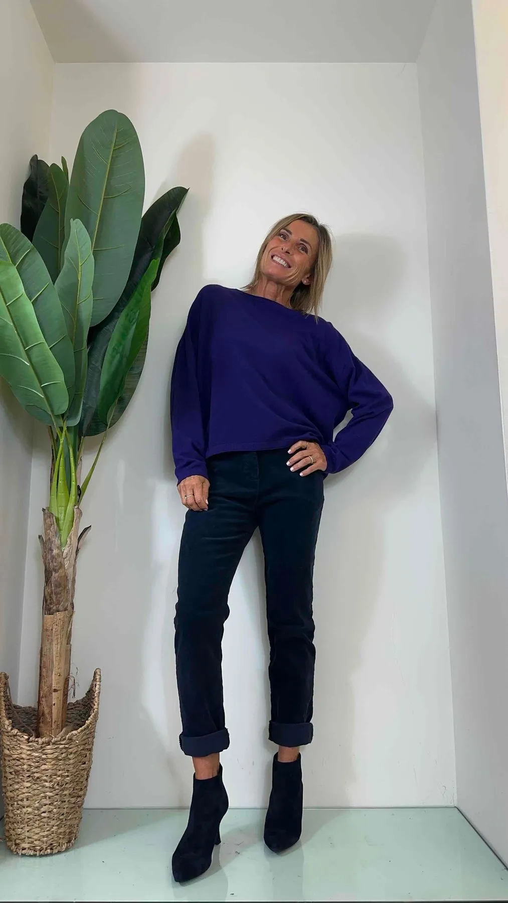 DAFNE - MA1179P25 - MAGLIA VISCOSA SCATOLA CON ORLINO FIT AMPIO