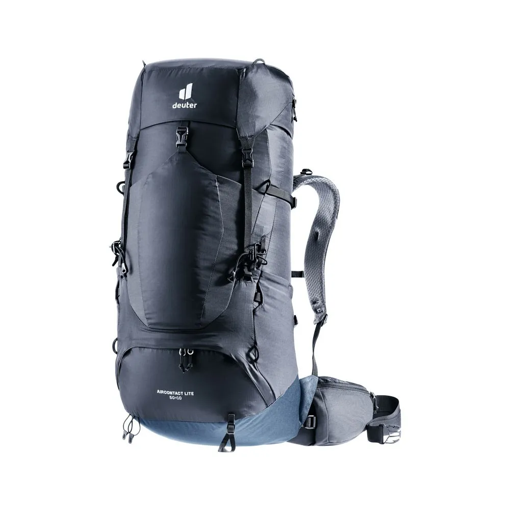Deuter Zaino Trekking Aircontact Lite 50+10 Nero Blu Uomo