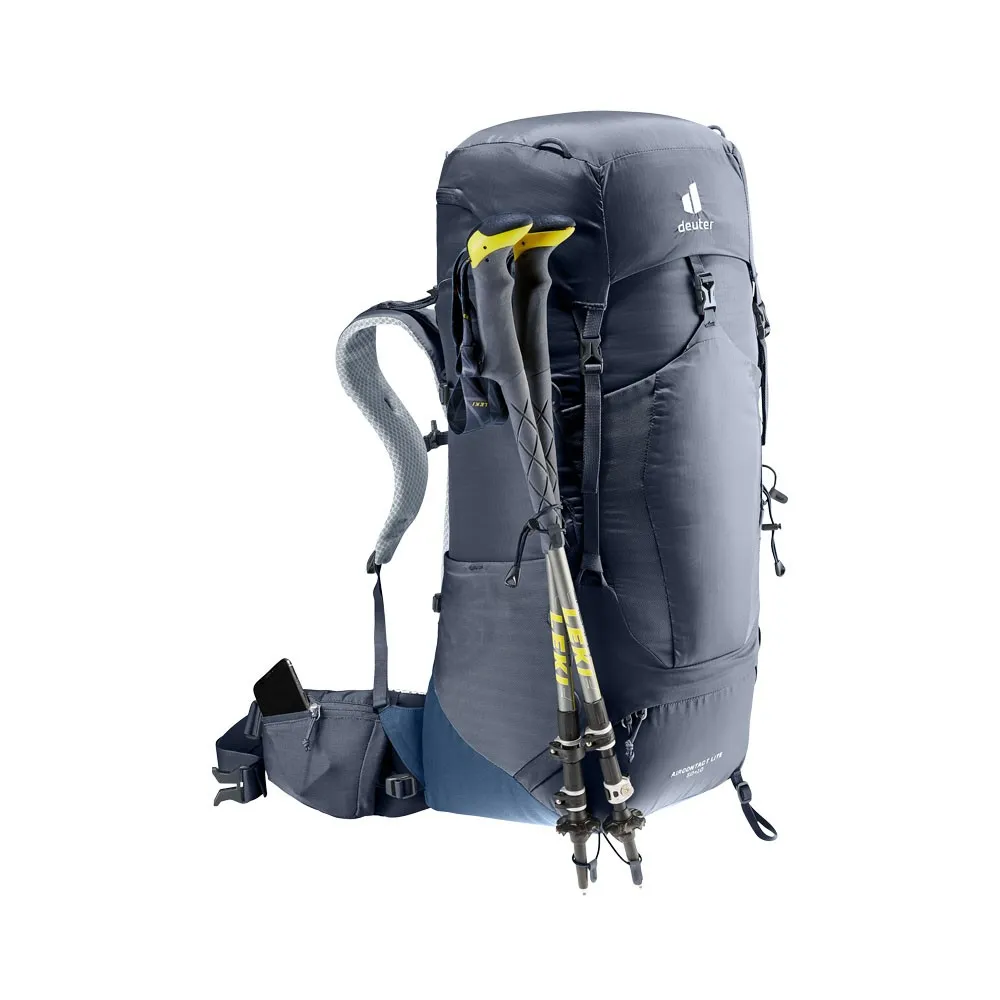 Deuter Zaino Trekking Aircontact Lite 50+10 Nero Blu Uomo