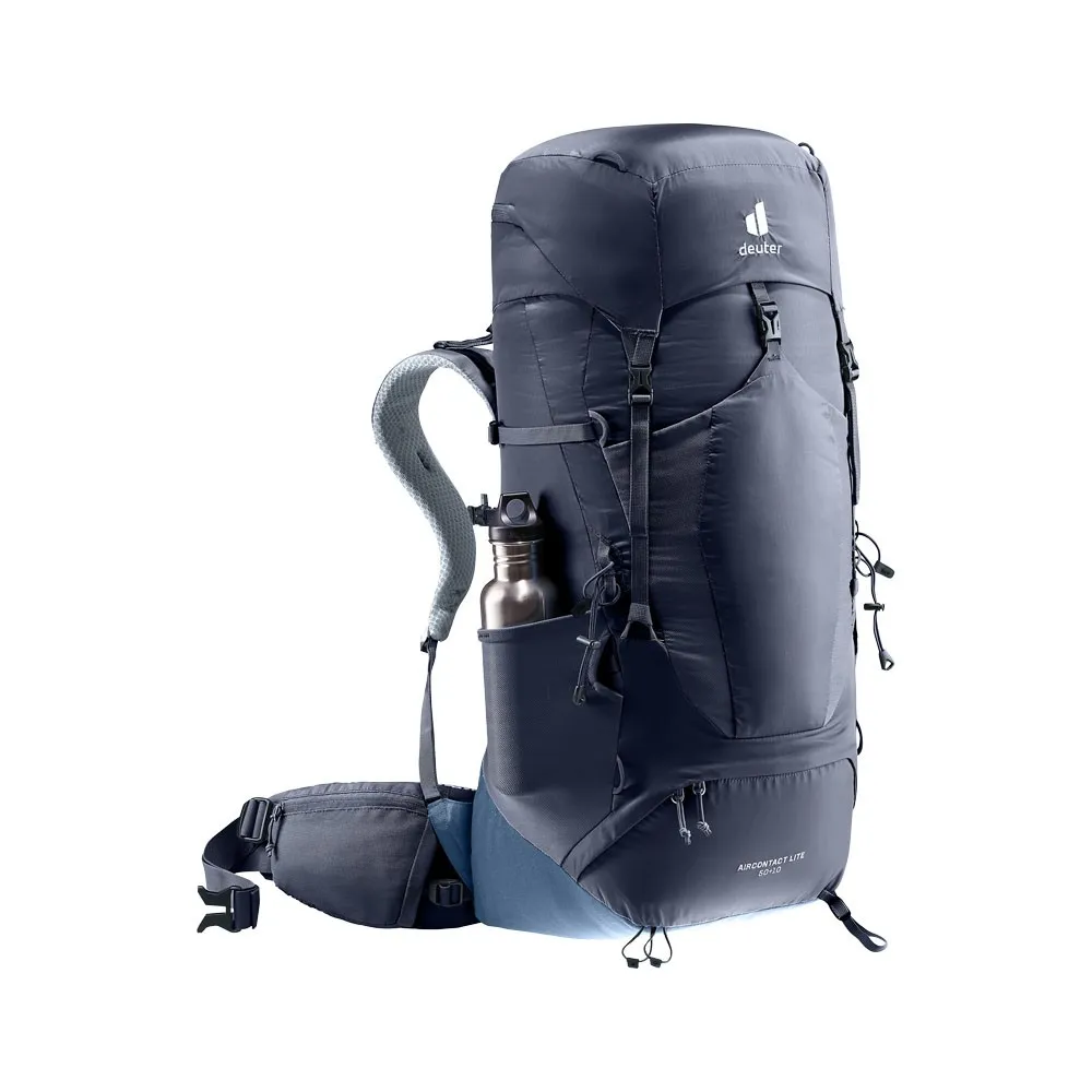 Deuter Zaino Trekking Aircontact Lite 50+10 Nero Blu Uomo