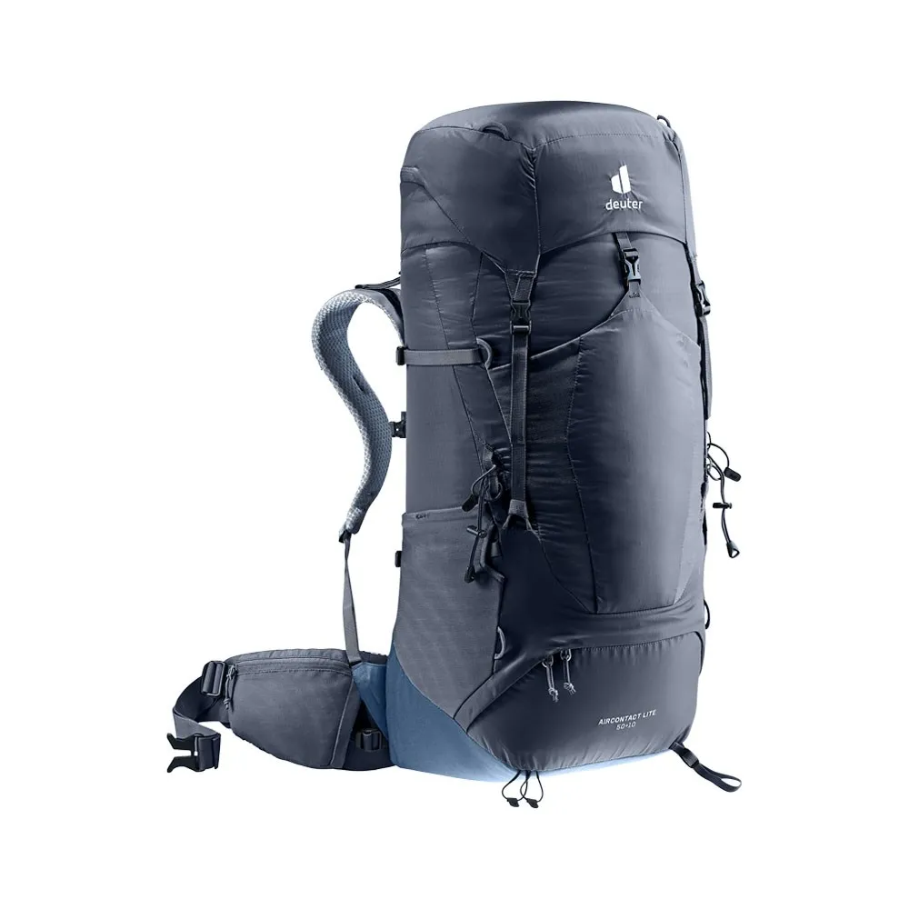 Deuter Zaino Trekking Aircontact Lite 50+10 Nero Blu Uomo