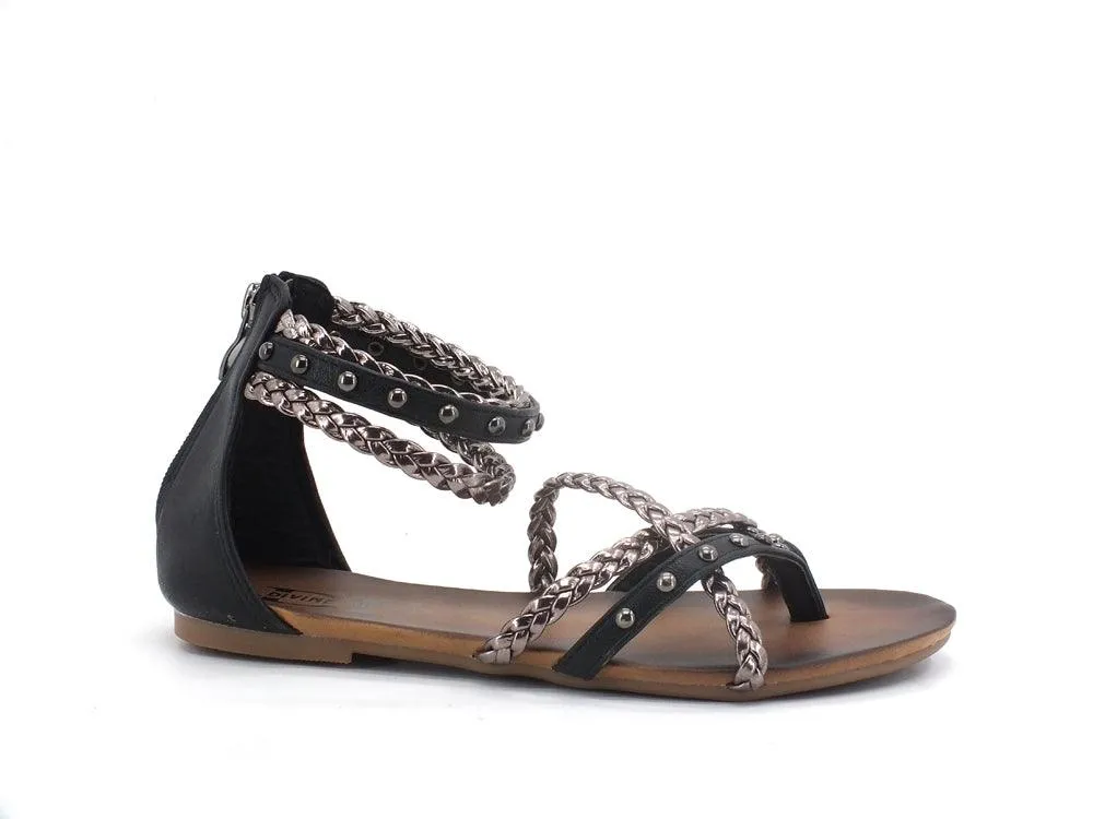DIVINE FOLLIE Sandalo Bicolor Borchie