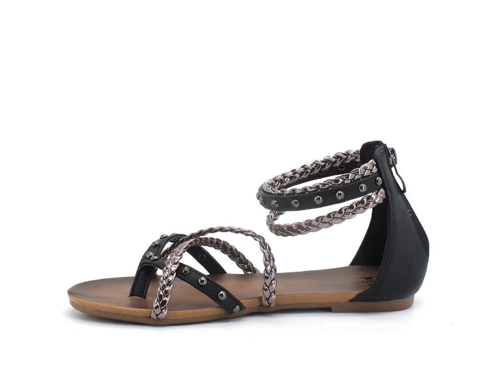 DIVINE FOLLIE Sandalo Bicolor Borchie