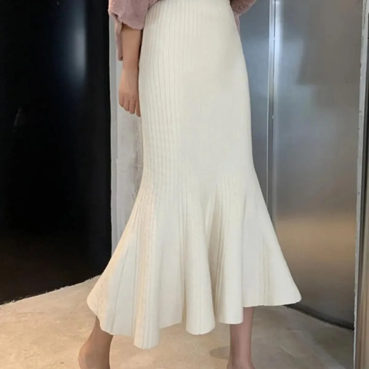 Elegant Long Knitted Skirts  Long Knitted Fashion Skirts  Skirts Womens Knitted Long  Skirts