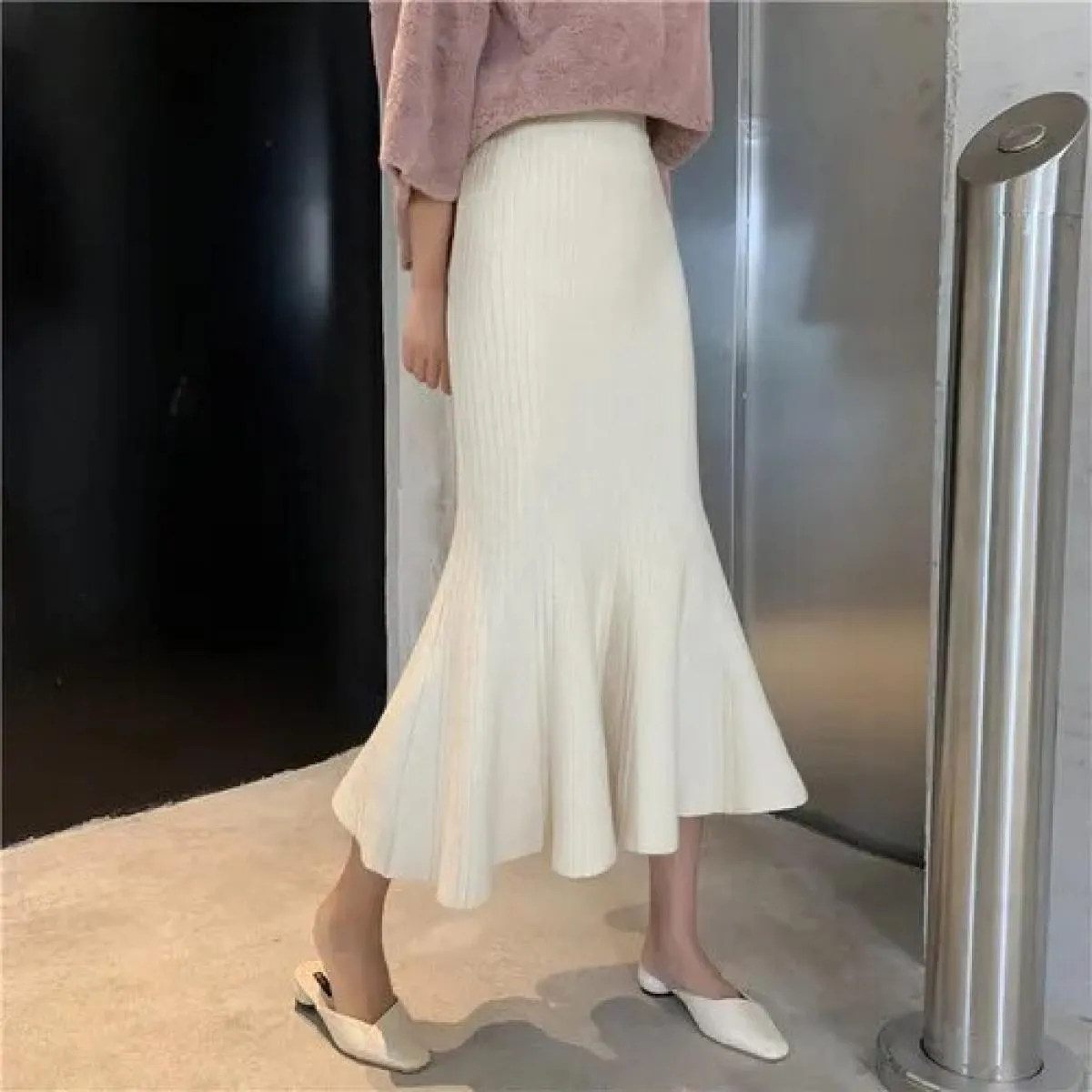 Elegant Long Knitted Skirts  Long Knitted Fashion Skirts  Skirts Womens Knitted Long  Skirts