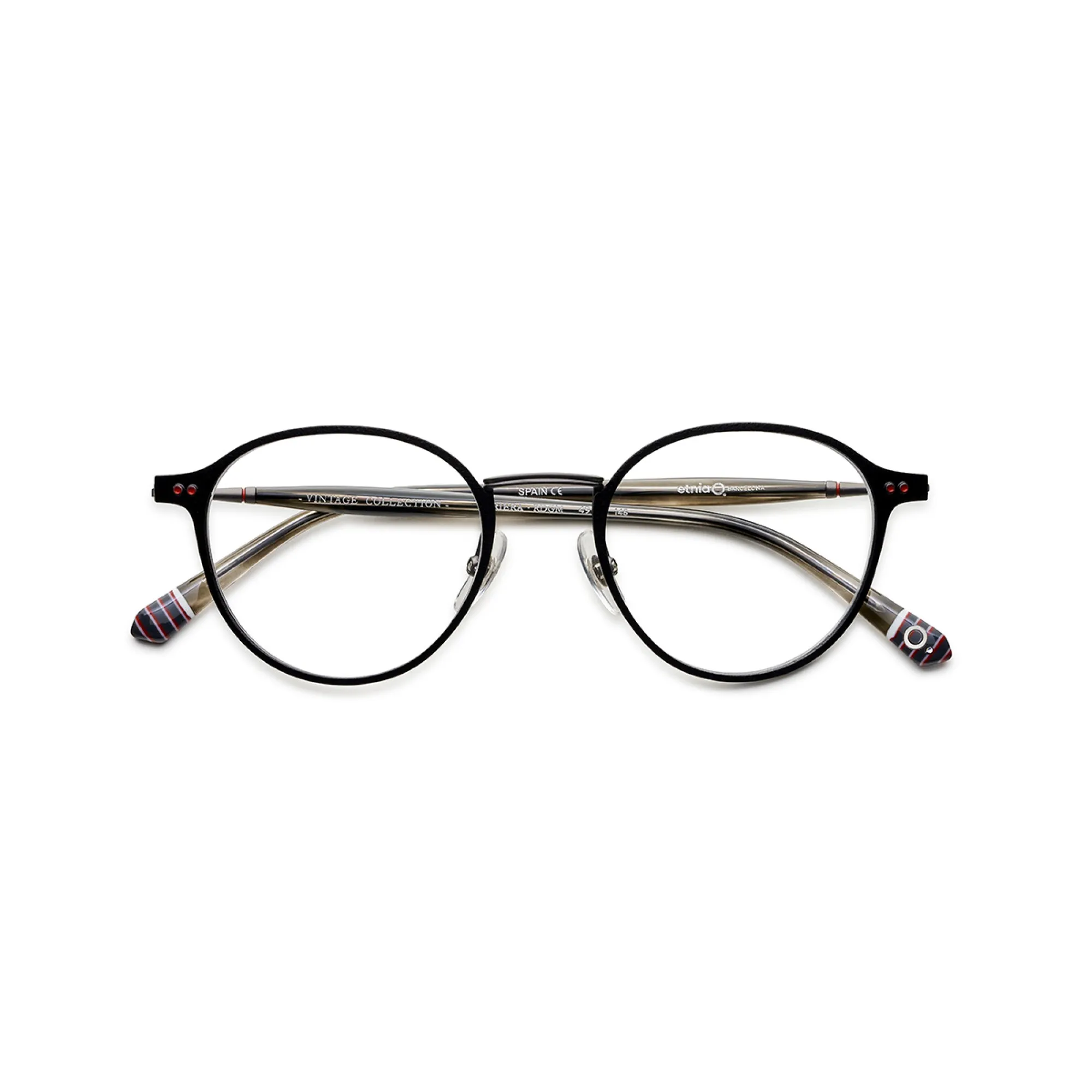   Etnia Barcelona SA RIERA - RDGM Rosso/canna Di Fucile | Occhiale Da Vista Unisex 