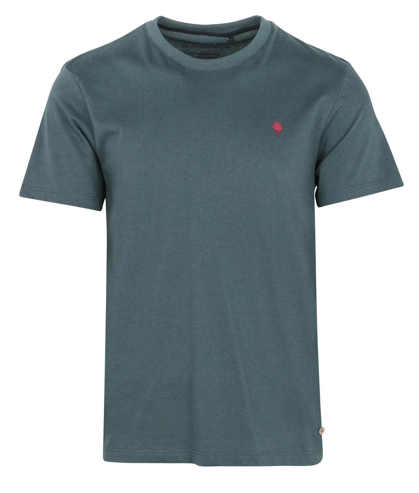  FAGUO   ARCY - Abito corto collo classico con bottoni in cotone | Verde
