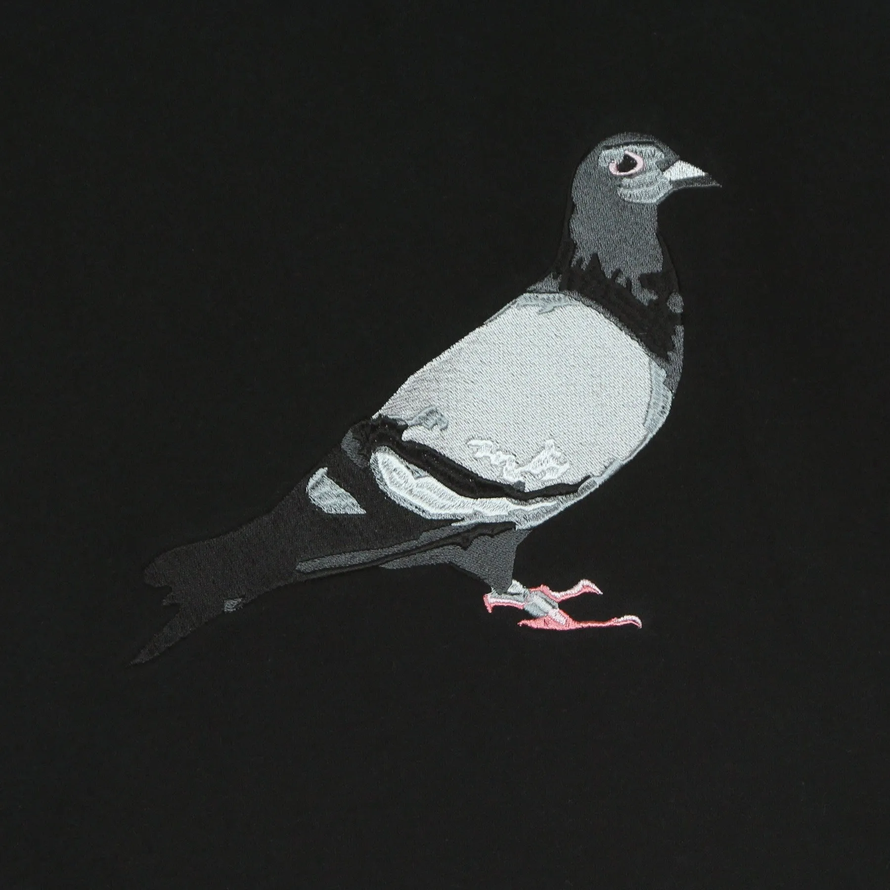 Felpa Cappuccio Uomo Pigeon Logo Hoodie Black