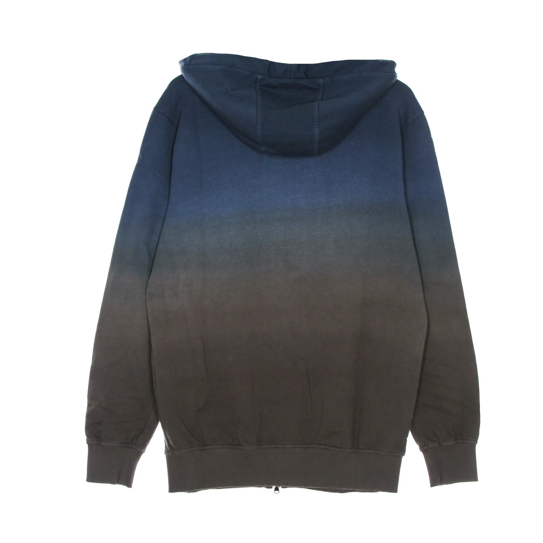 Felpa Leggera Cappuccio Zip Uomo Zipped Hoodie Blue/sand