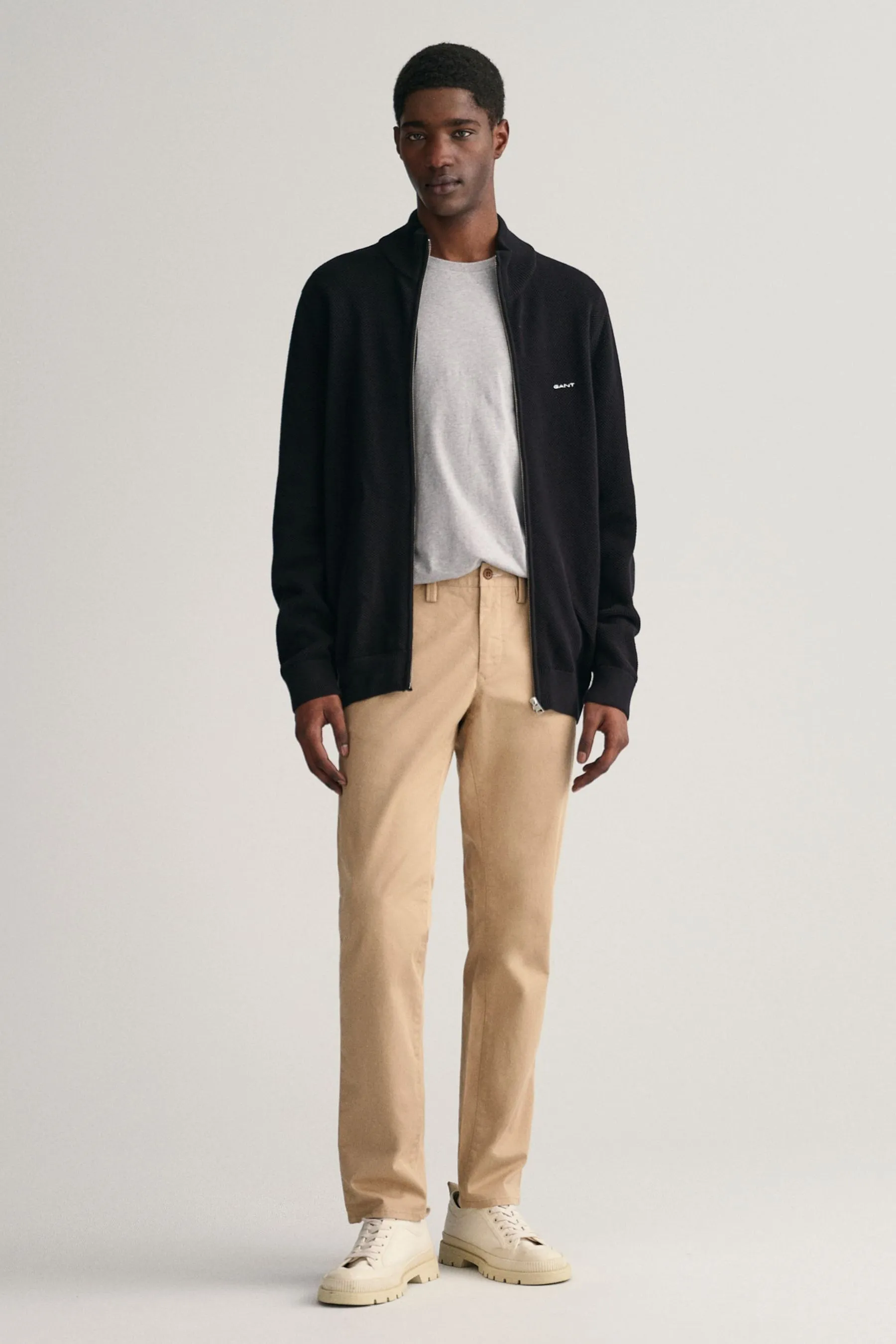 GANT Vestibilità attillata / Slim - Pantaloni chino in twill di cotone