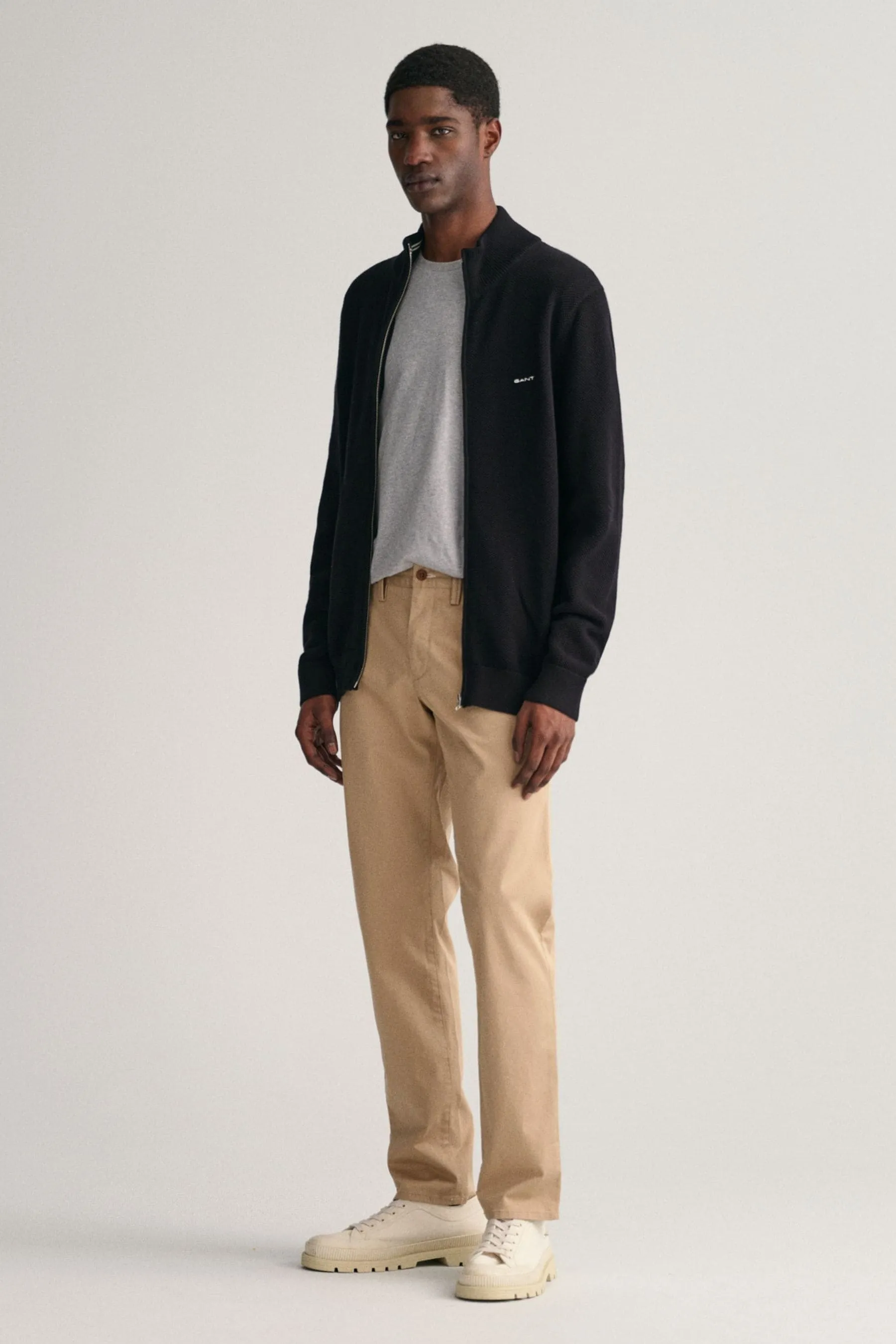 GANT Vestibilità attillata / Slim - Pantaloni chino in twill di cotone
