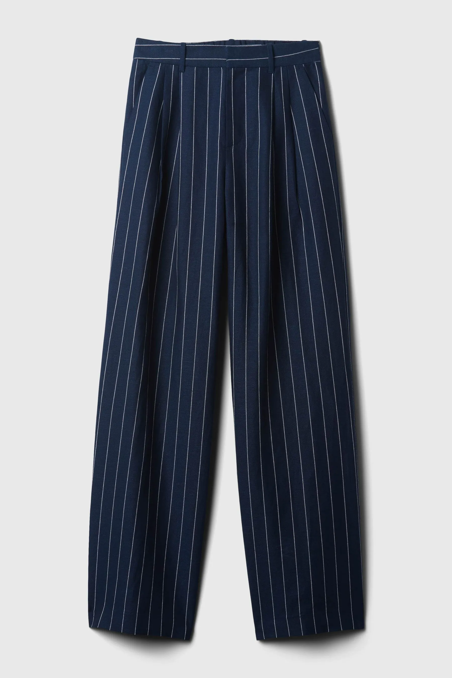 Gap - Pantaloni a vita alta in lino e cotone
