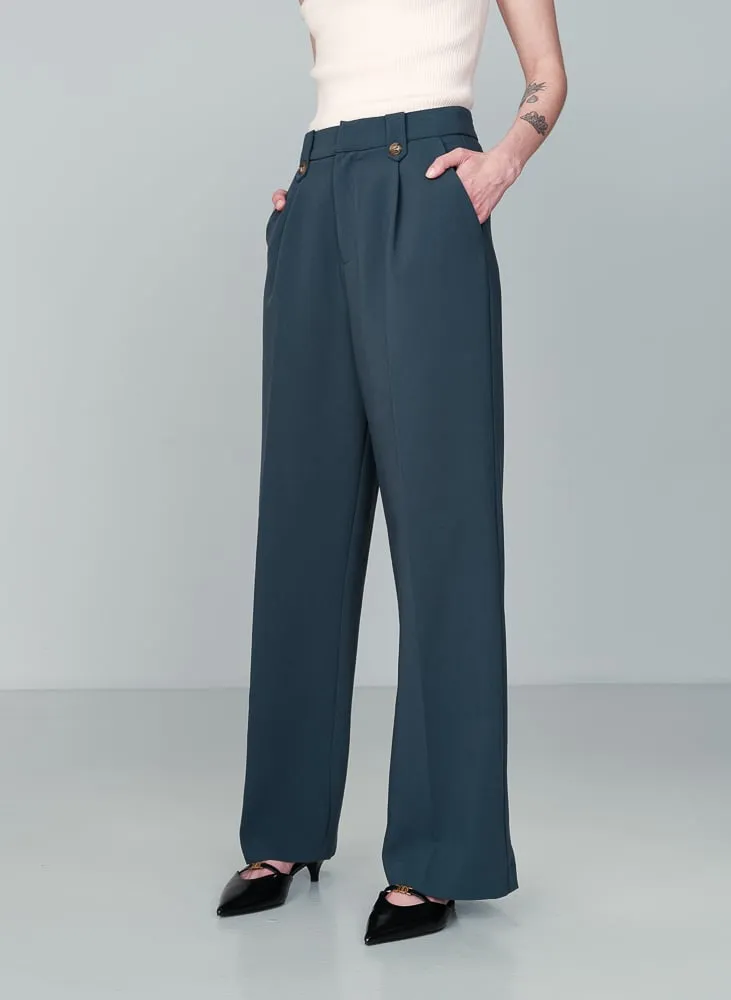  GRACE ET MILA   NILAY - Pantalone largo | Verde