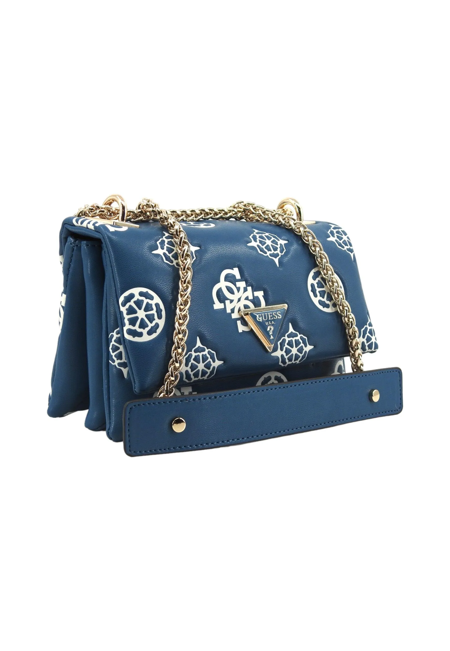 GUESS Dessa Mini Borsa Tracolla Donna Petrol Logo PG931478