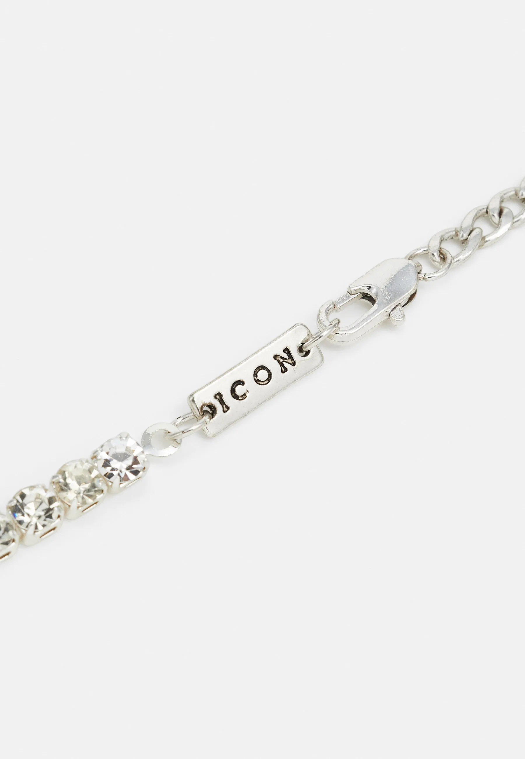 HALF AND HALF TIGHT TENNIS CHAIN NECKLACE UNISEX - Collana