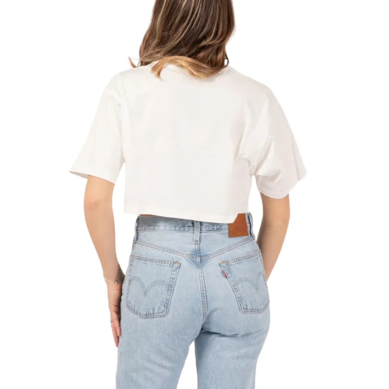 Hinnominate t-shirt cropped bianca
