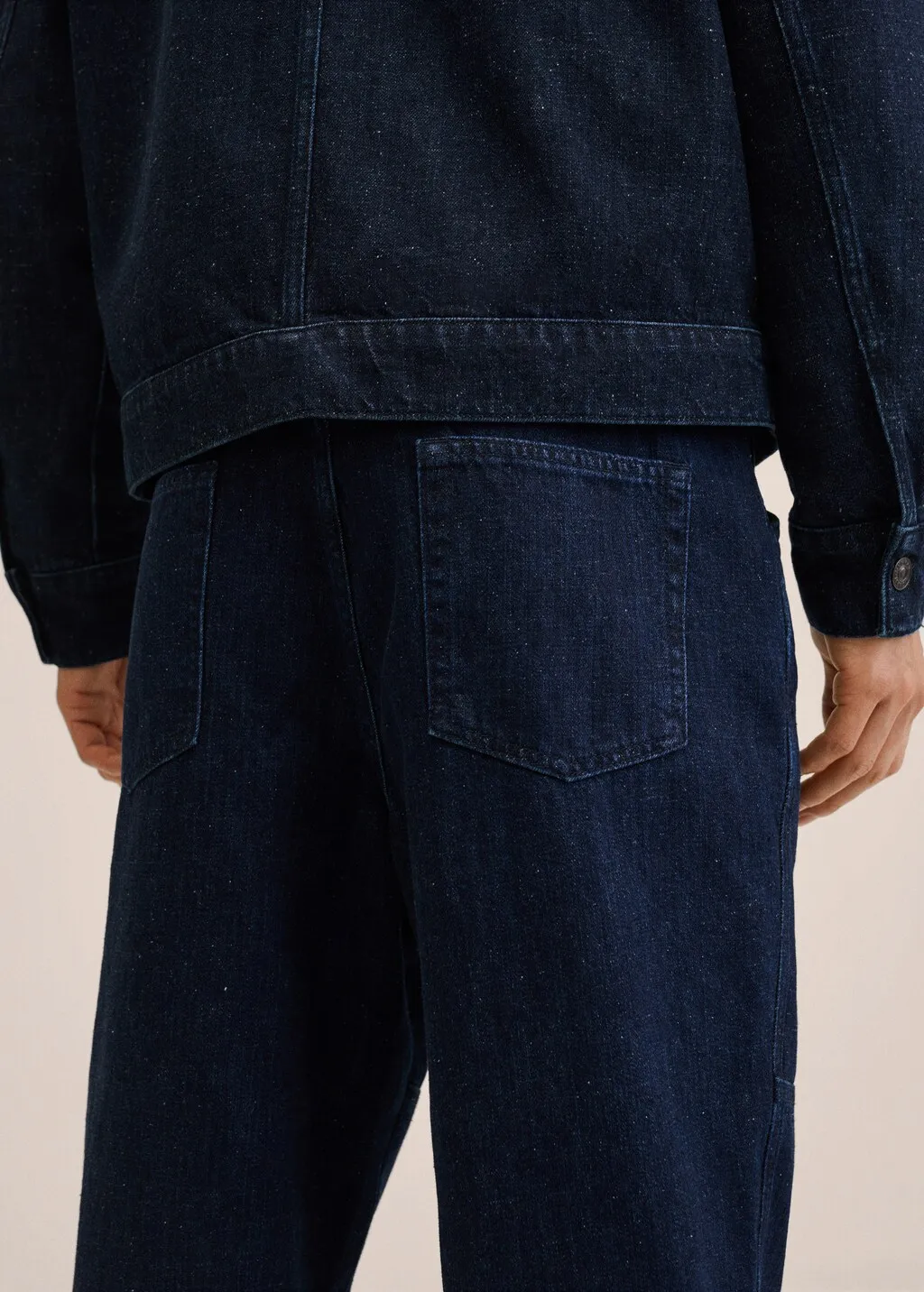 Jeans tapered loose cropped