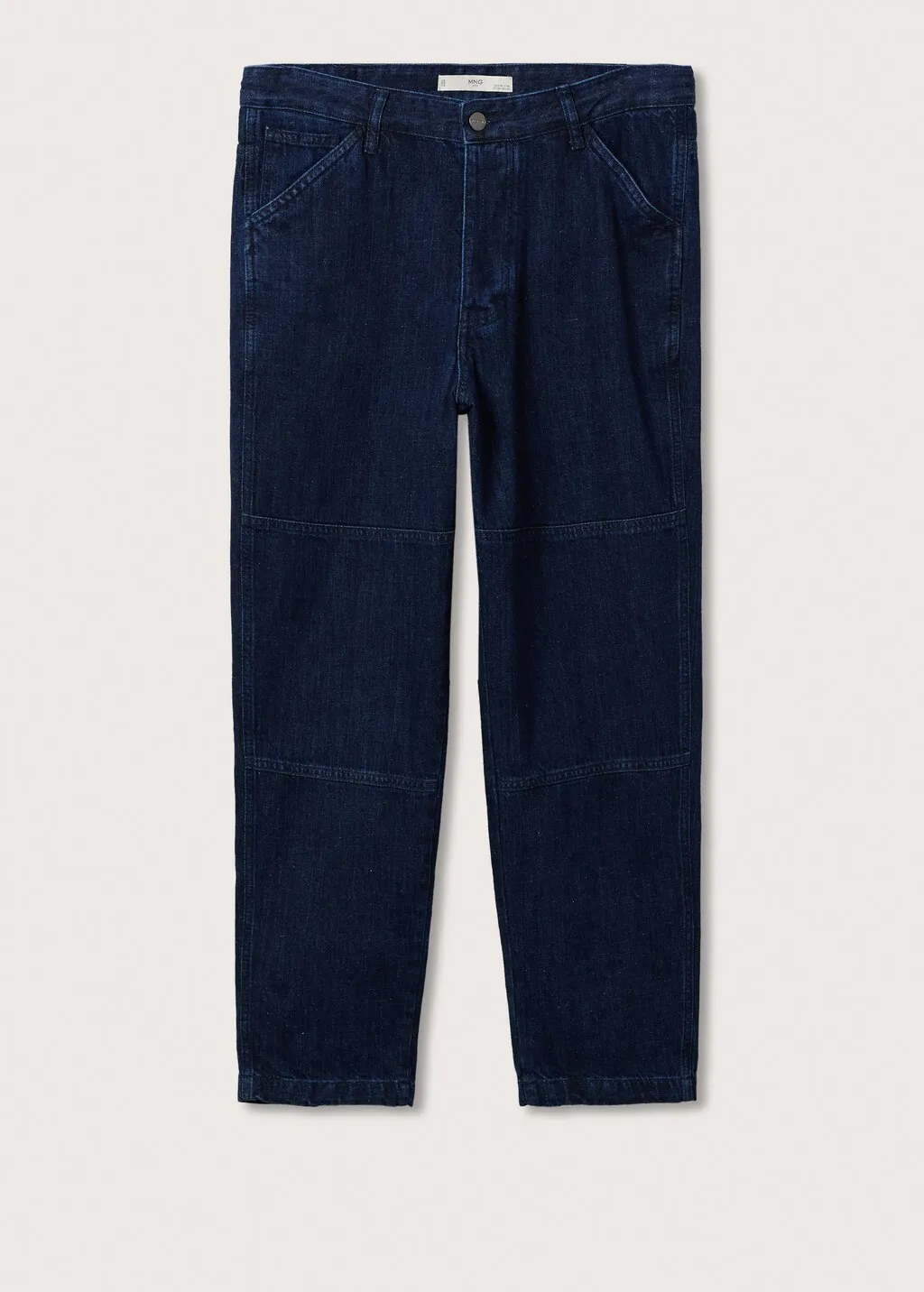 Jeans tapered loose cropped