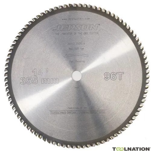 Jepson 600594 Lama HM 355 mm 96T per alluminio