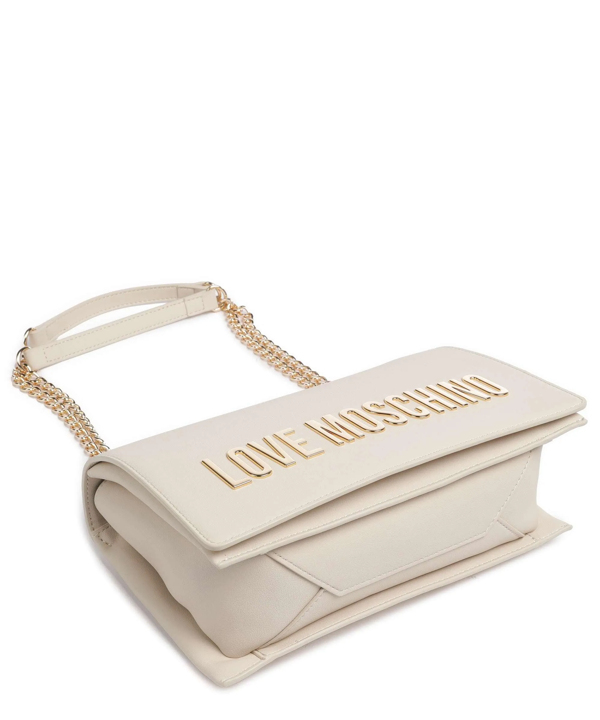 Love Moschino Bold Love Borsa a spalla pelle sintetica beige  