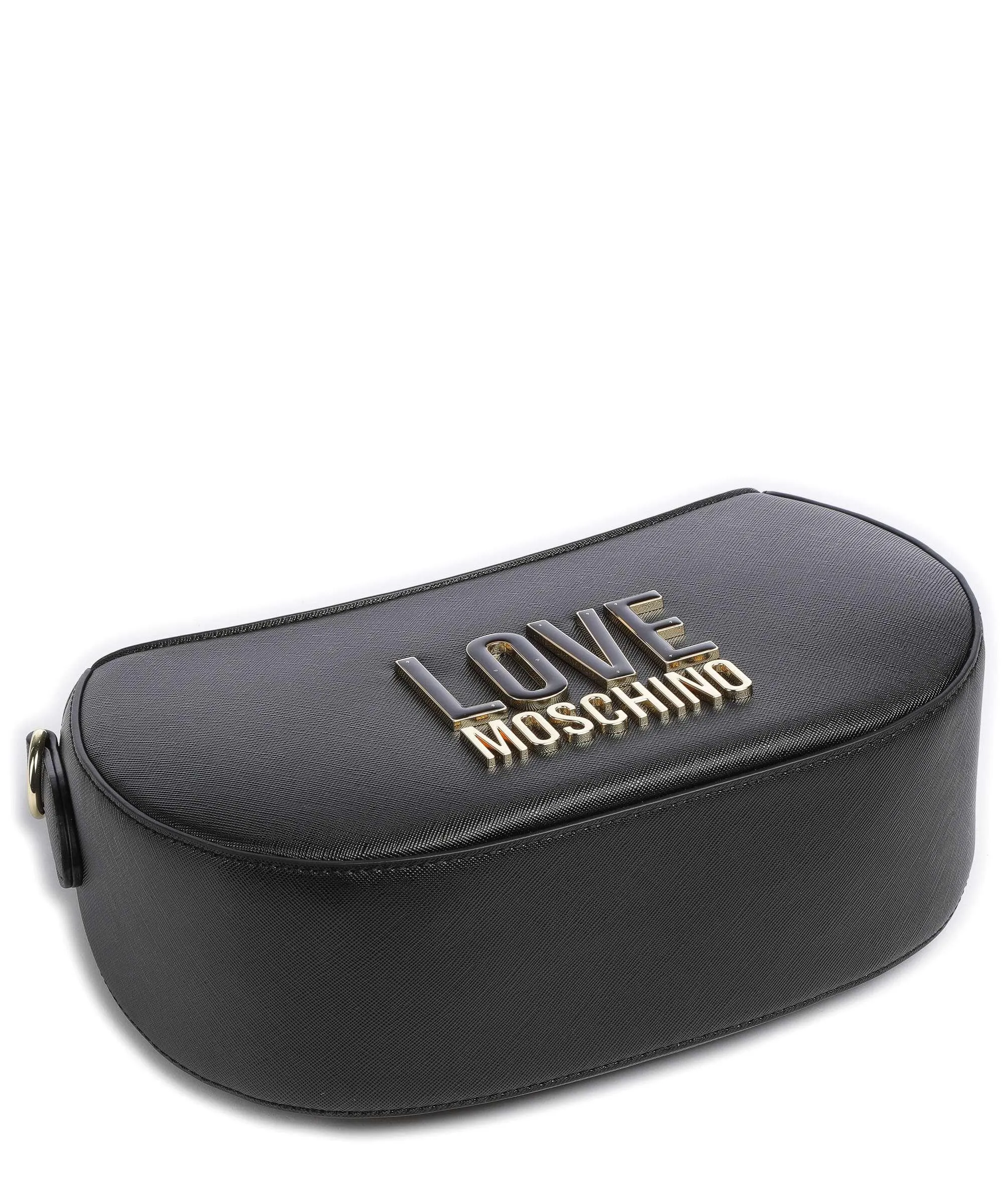  Love Moschino Jelly Logo Borsa a tracolla pelle sintetica nero  