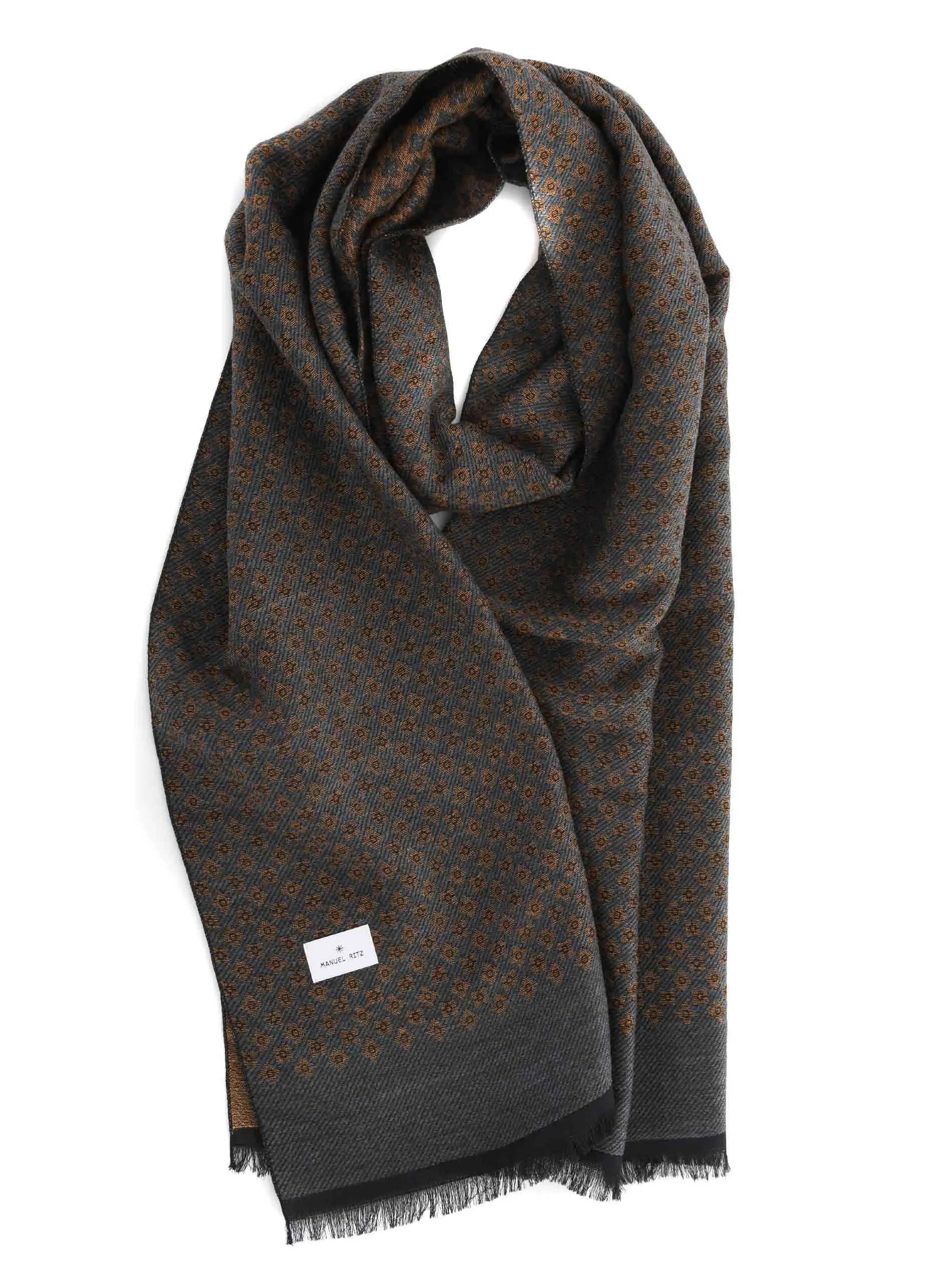  MANUEL RITZ Sciarpa Manuel Ritz in misto mohair jacquard Disponibile Store Scafati